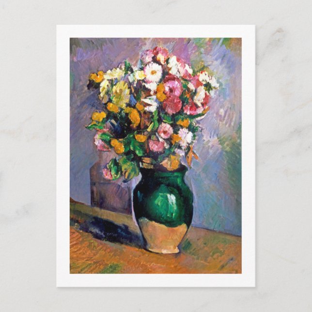 Blommor i Vas, Cezanne Vykort (Framsida)