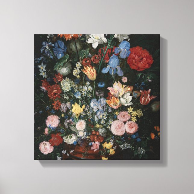 Blommor i Vas - Jan Brueghel Canvastryck (Framsida)