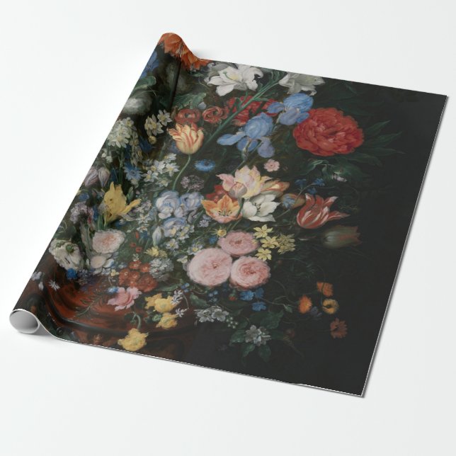 Blommor i Vas - Jan Brueghel Presentpapper (Utrullad)