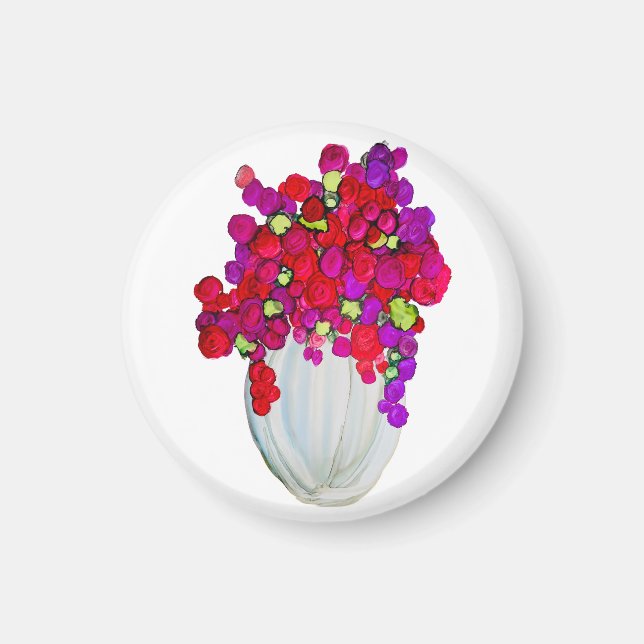 Blommor i vas magnet (Framsidan)