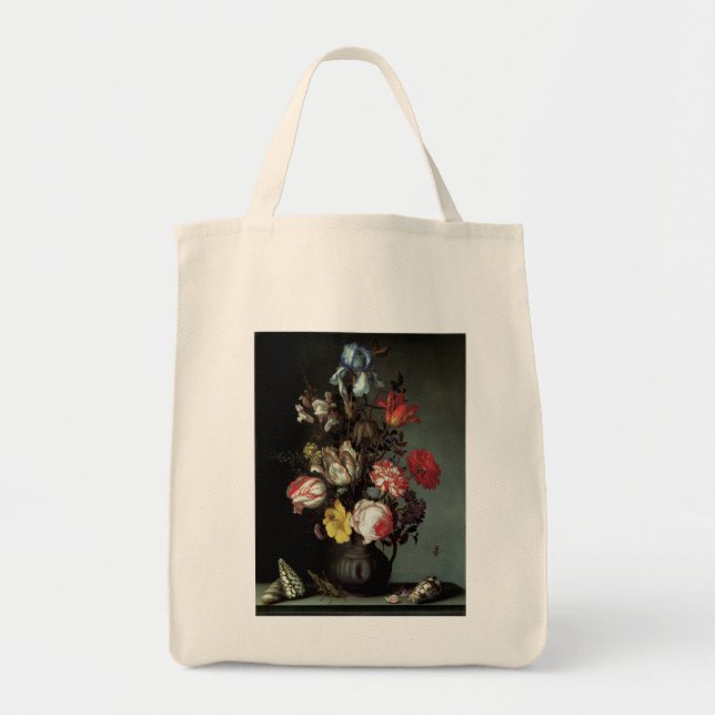 Blommor i Vas med Snäckor och Insekter Tygkasse (Framsidan)