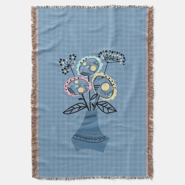 Blommor i vas mysfilt (Framsidan Vertikal)
