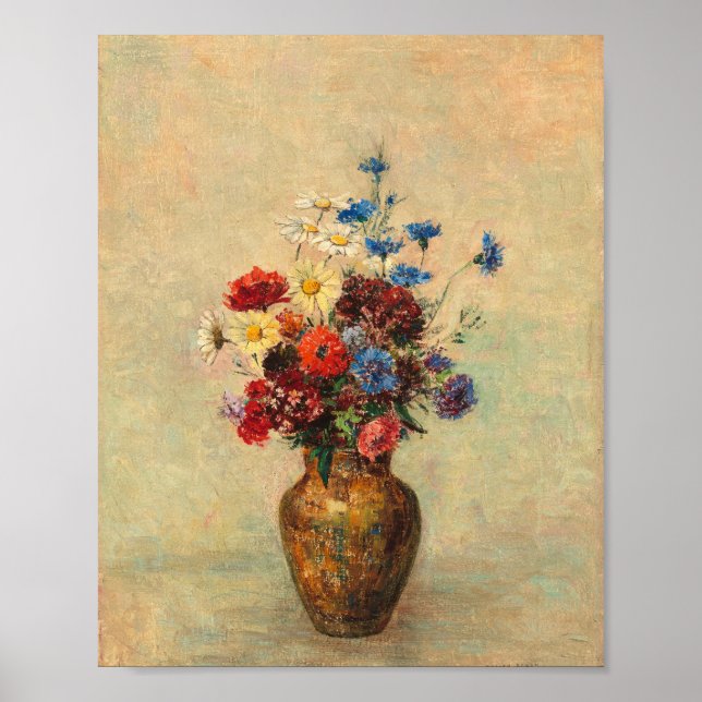 blommor i vas poster (Framsidan)