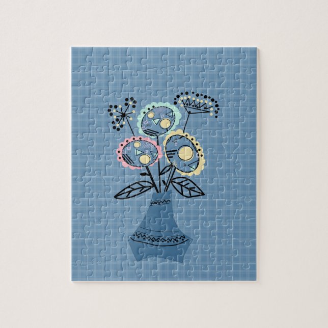 Blommor i vas pussel (Vertikal)