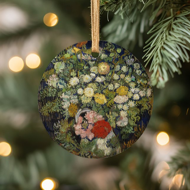 Blommor i Vas | Vincent van Gogh Julgransprydnad Keramik (Skapare uppladdad)