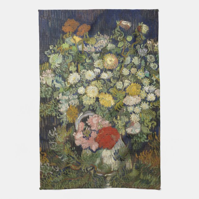 Blommor i Vas | Vincent van Gogh Kökshandduk (Vertikal)