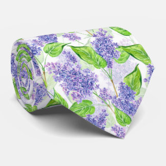 Blommor i vattenfärg slips