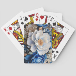 Blommor i vattenfärgen Blommar klassiskt uppspelni Casinokort