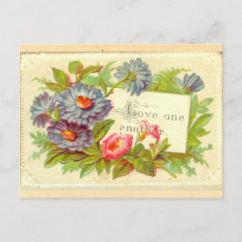 Blommor i Victorias skrapbok "Kärlek One Two" på Vykort