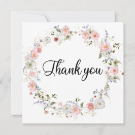 Blommor i vildaFloral Tack Kort