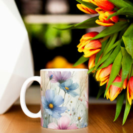 Blommor i Vilden Kaffemugg