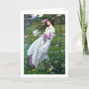 Blommor i Vinden, John William Waterhouse Kort