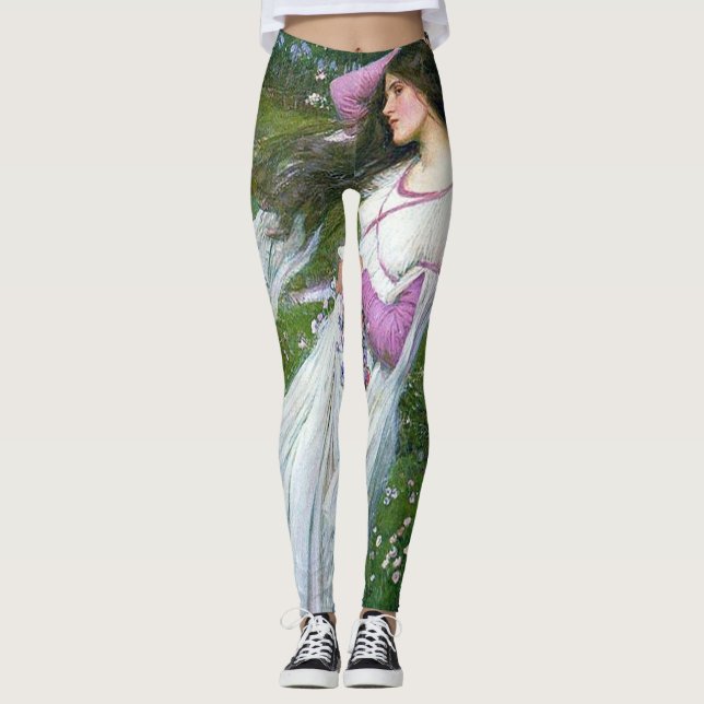 Blommor i Vinden, John William Waterhouse Leggings (Framsida)