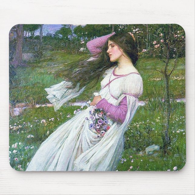 Blommor i Vinden, John William Waterhouse Musmatta (Framsidan)