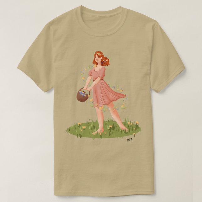 blommor i vinden t shirt (Design framsida)