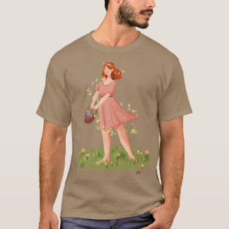 blommor i vinden t shirt