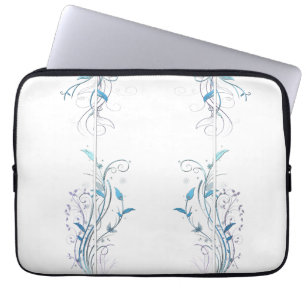Blommor i Vines Blue Laptop Fodral