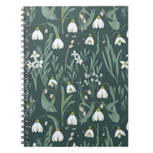 Blommor i vitt på Grönten Anteckningsbok