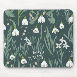 Blommor i vitt på Grönten Musmatta