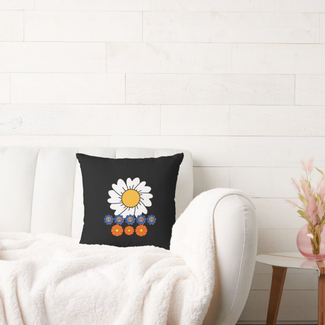 Blommor Illustration Kudde (Soffa)