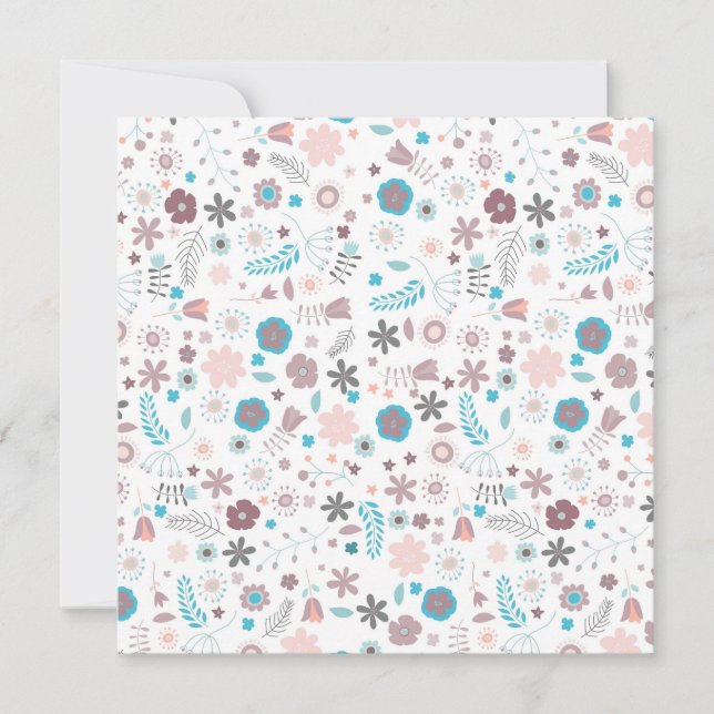 Blommor Inbjudningar (Framsida)