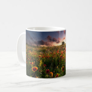 Blommor Indian Blanket WildblomTexas Kaffemugg