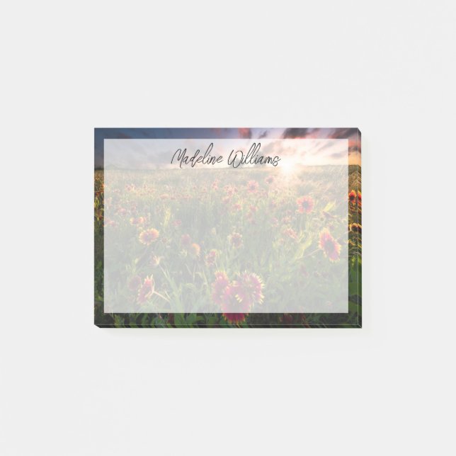 Blommor | Indian Blanket WildblomTexas Post-it Block (Framsida)