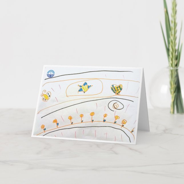 Blommor Israel Greeting Card Kort (Framsida)