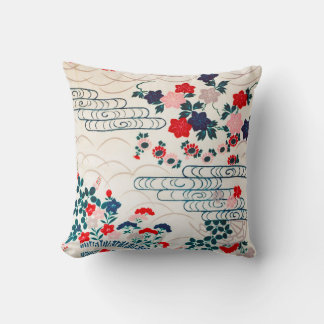 Blommor, japansk design kudde