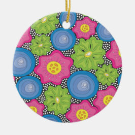 Blommor Julgransprydnad Keramik