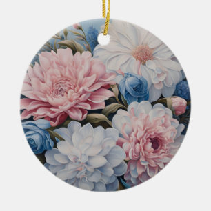 Blommor Julgransprydnad Keramik