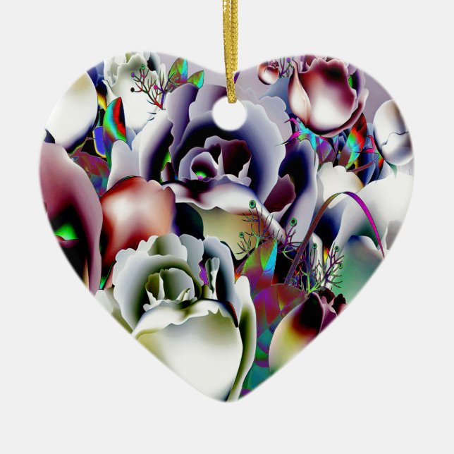 Blommor Julgransprydnad Keramik (Framsidan)