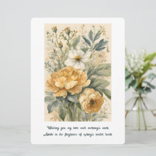 Blommor Julkort