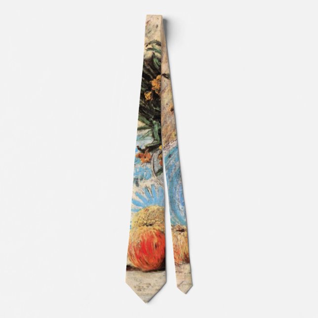 Blommor, kaffepott och frukt av Vincent van Gogh Slips (Framsida)