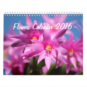 Blommor, kalender 2016