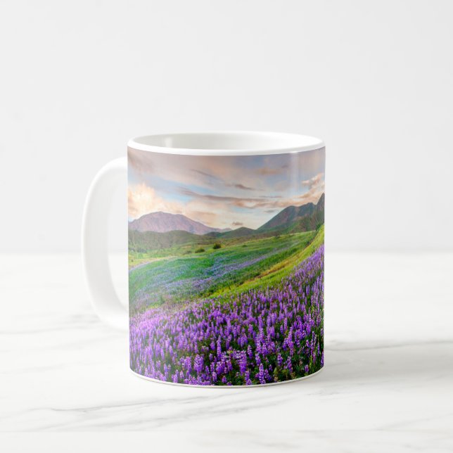 Blommor | Kalifornien Wildblommor Kaffemugg (Framsida vänster)