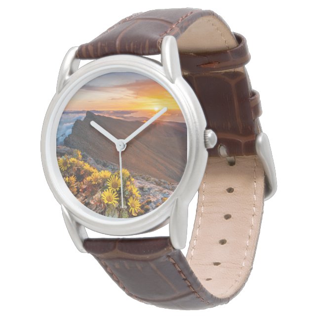 Blommor | Kanarieöarna, Spanien Armbandsur (Vinklad)