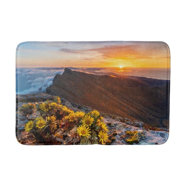 Blommor | Kanarieöarna, Spanien Badrumsmatta (Framsidan)