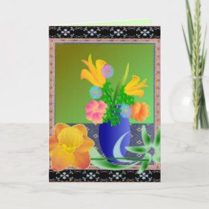 Blommor Kärlek Card Helgkort