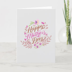 Blommor kärlek Mors dag Tack Kort
