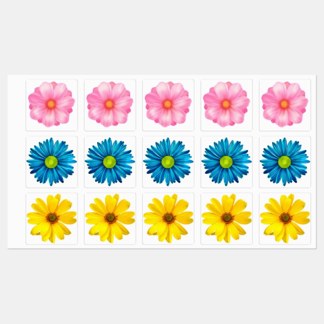 Blommor Klistermärke (Ark)