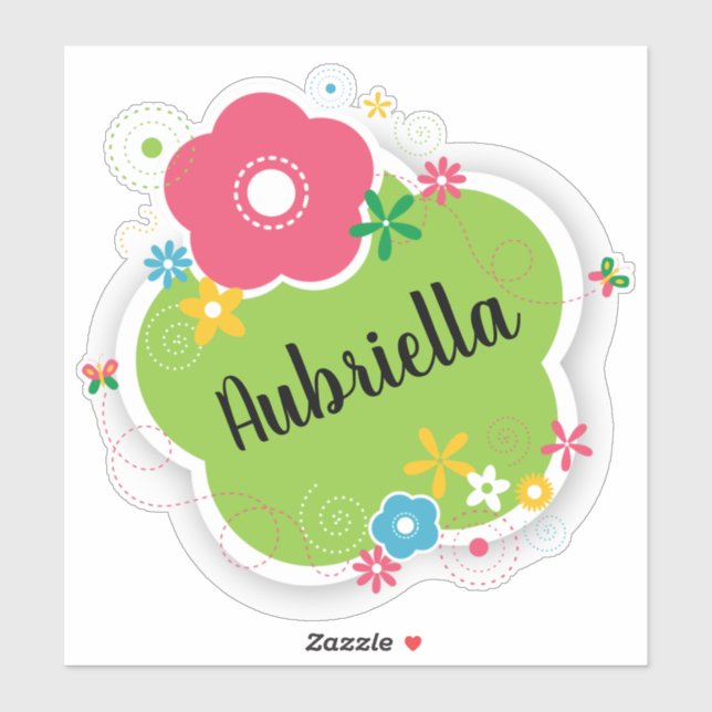 Blommor Klistermärken (Ark)