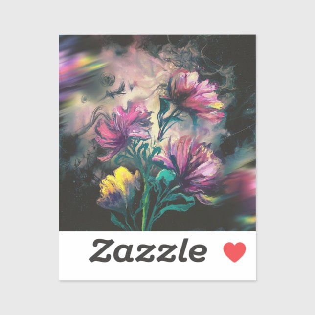 Blommor Klistermärken (Ark)