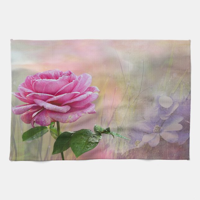 Blommor Kökshandduk (Horisontell)