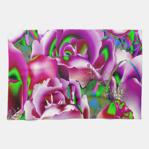 Blommor Kökshandduk