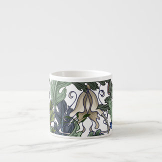 Blommor, konst deco, modern, sömlös. espressomugg
