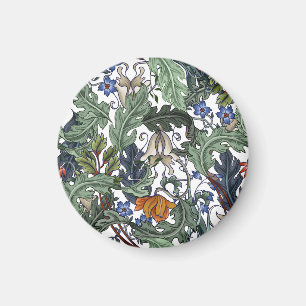 Blommor, konst deco, modern, sömlös. magnet
