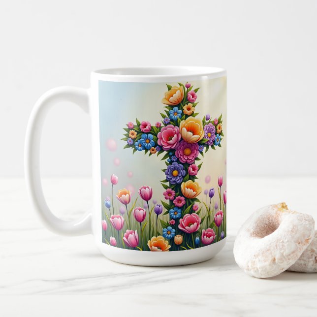 Blommor Kor-kaffe Mugg (Med munk)