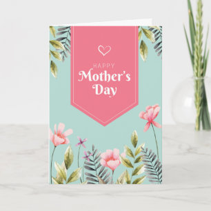 Blommor-kortet lycklig Mors dag Kort
