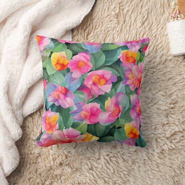 Blommor Kudde (Filt)